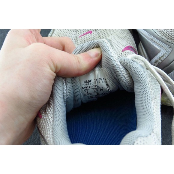 Nike Air Women Size 8 M Gray Running Mesh 319117 - Picture 7 of 9